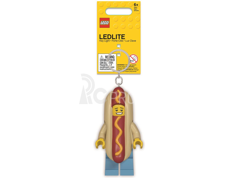 LEGO svítící klíčenka - Hot Dog