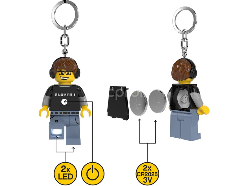 LEGO svítící klíčenka - Hráč videoher