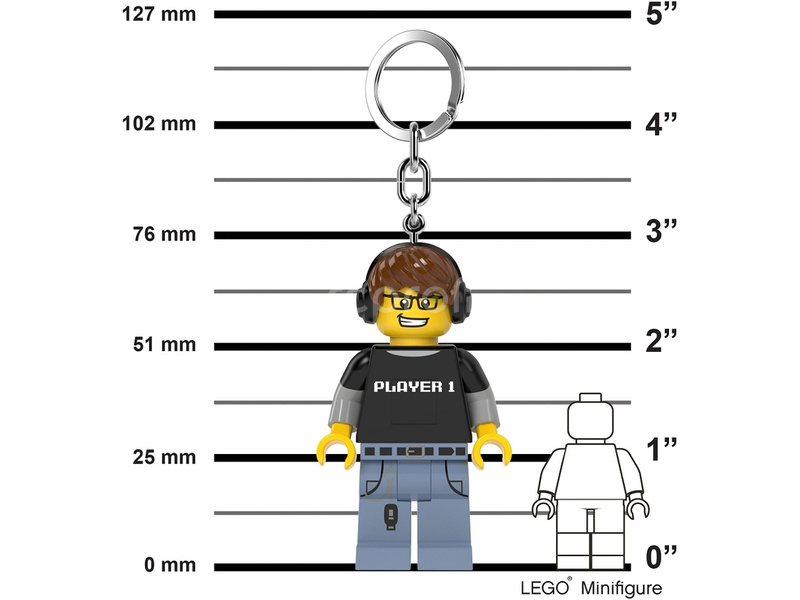 LEGO svítící klíčenka - Hráč videoher