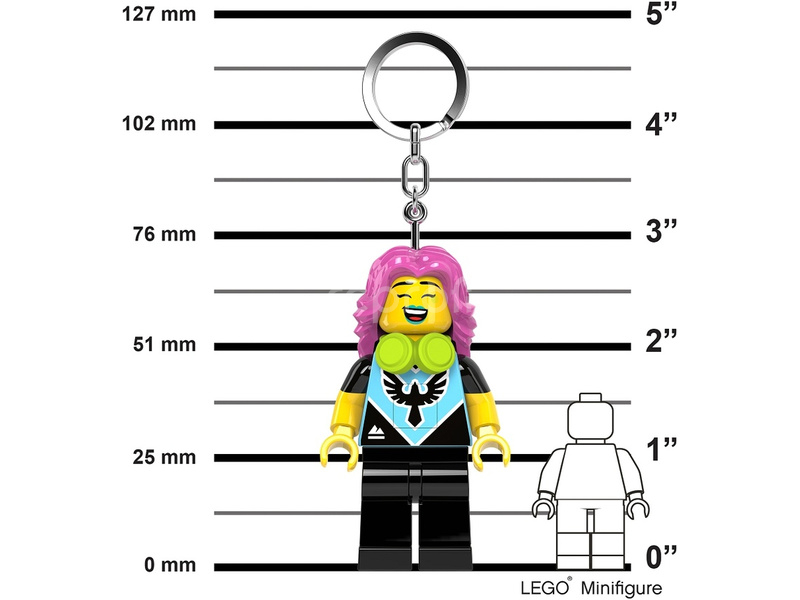 LEGO svítící klíčenka - Hráčka videoher