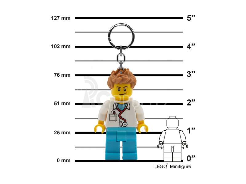 LEGO svítící klíčenka - Iconic Doktor