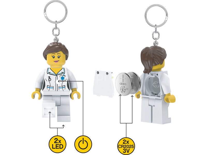 LEGO svítící klíčenka - Iconic Zdravotnice