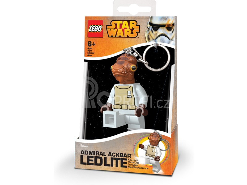 LEGO svítící klíčenka - Star Wars Admirál Ackbar