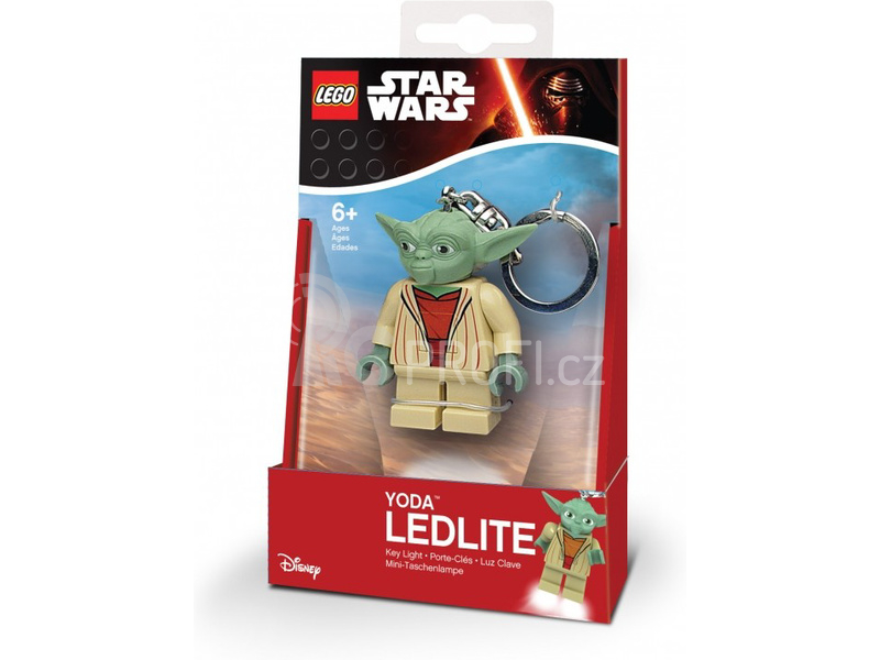 LEGO svítící klíčenka - Star Wars Yoda