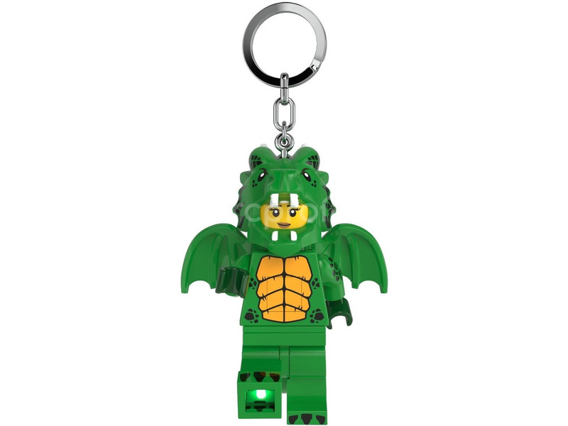 LEGO svítící klíčenka - Zelená dračice