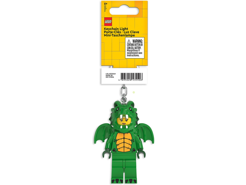 LEGO svítící klíčenka - Zelená dračice