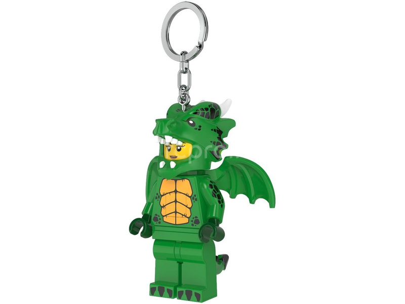 LEGO svítící klíčenka - Zelená dračice