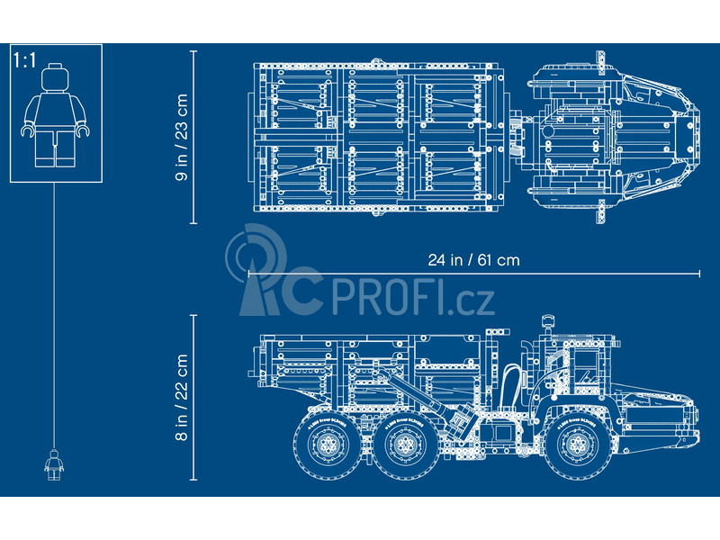 LEGO Technic - Kloubový dampr Volvo 6x6