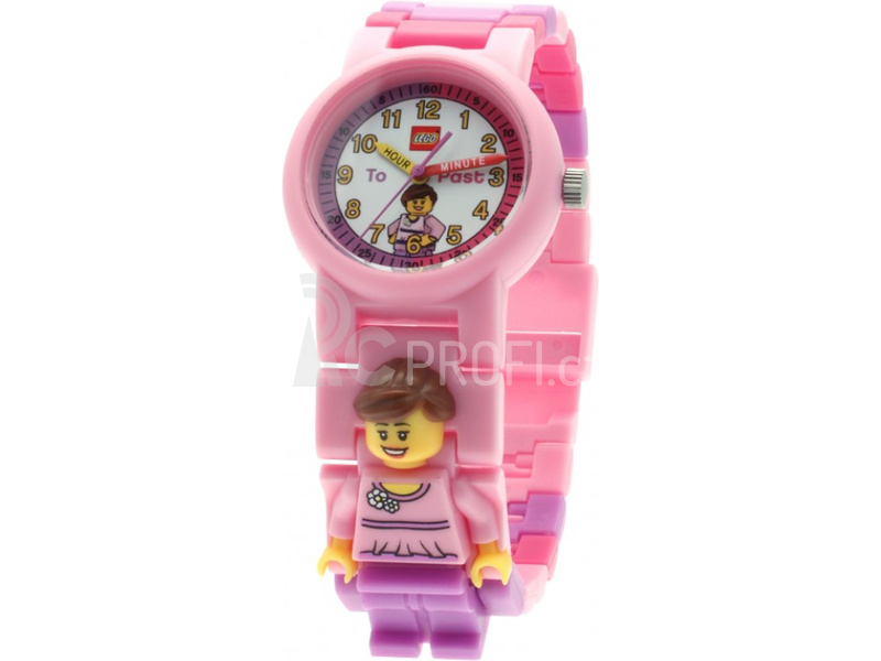 LEGO Time Teacher výuková stavebnice, růžové hodinky