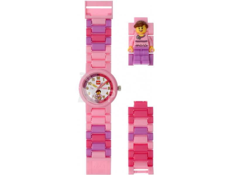 LEGO Time Teacher výuková stavebnice, růžové hodinky