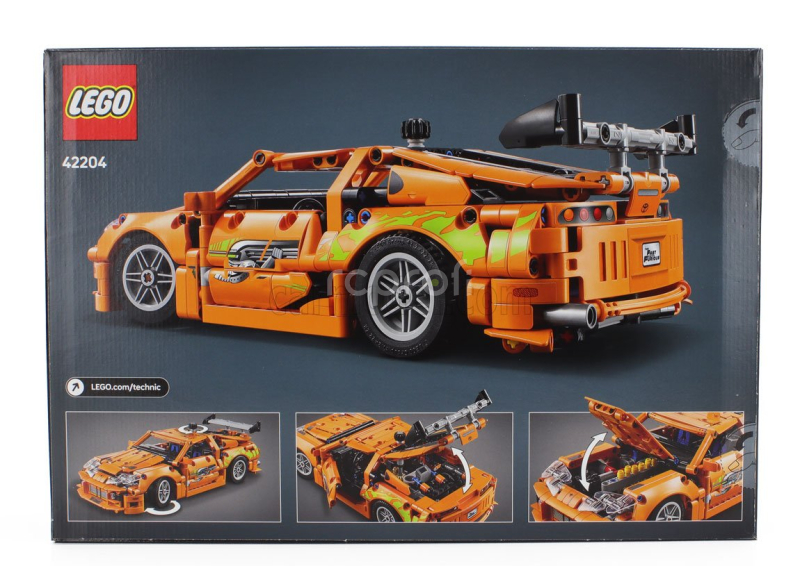 Lego Toyota Lego Technic - Brian's Supra Mkiv 1995 - Paul Walker - Fast & Furious - 810 Pezzi - 810 Pcs Orange