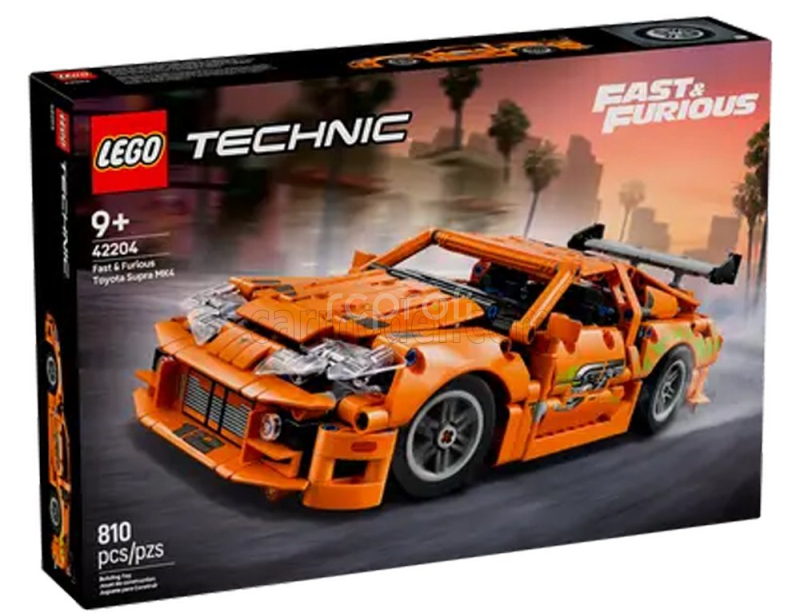 Lego Toyota Lego Technic - Brian's Supra Mkiv 1995 - Paul Walker - Fast & Furious - 810 Pezzi - 810 Pcs Orange