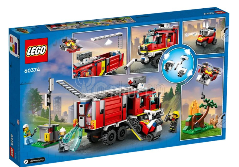 Lego Truck Lego City - Hasičský vůz, červená