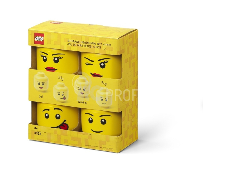 LEGO úložná hlava mini Multi pack 4ks