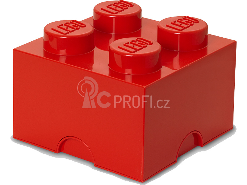 LEGO úložný box 250x250x180mm - červený