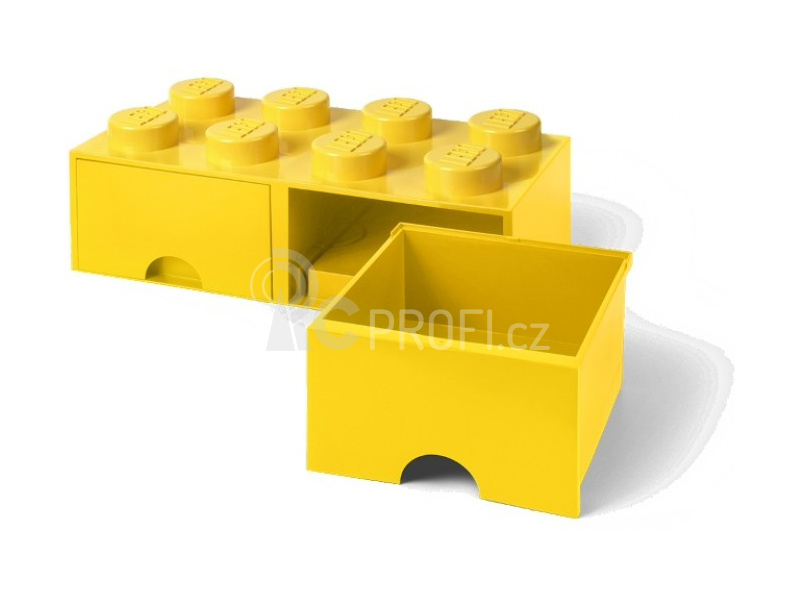 LEGO úložný box s šuplíky 250x500x180mm - tmavě šedý