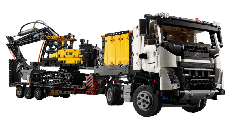 Lego Volvo Lego Technic - Fmx 540 Truck Pianale Trasporto Ec230e Escavatore - Electirc Excavator 2021 1:22 Bílá