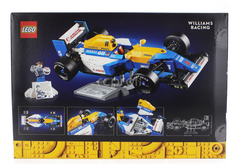 Lego Williams Lego Icons - F1  Fw14b Renault N 5 World Champion Season 1992 Nigel Mansell - 799 Pezzi - 799 Pcs Blue