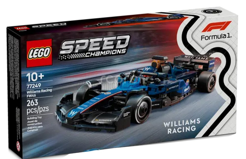 Lego Williams Lego Speed Champion - F1  Fw46 Team Williams Racing Season 2024 - 263 Pezzi - 263 Pcs Modrá Černá