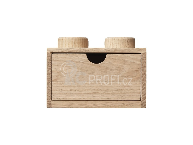 LEGO Wood dřevěný stolní box 4 se zásuvkou dub