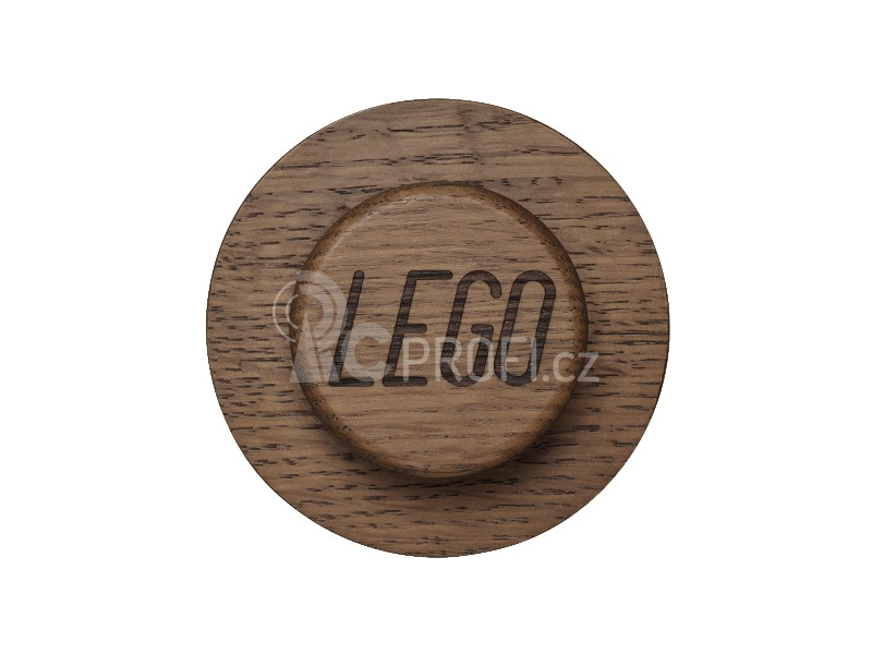 LEGO Wood dřevěný věšák na zeď (3) dub tmavý