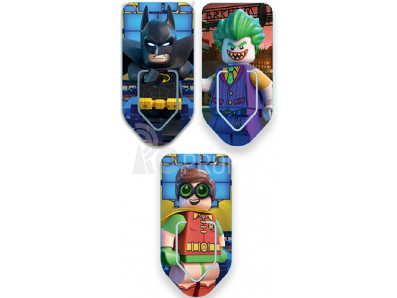 LEGO záložky 3ks - Batman Movie (Batman/Robin/Joker)