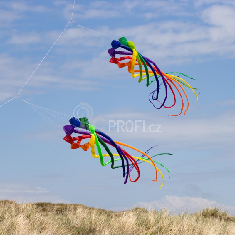 Létající drak Soft Swirl Rainbow 300 - Dragon Tail