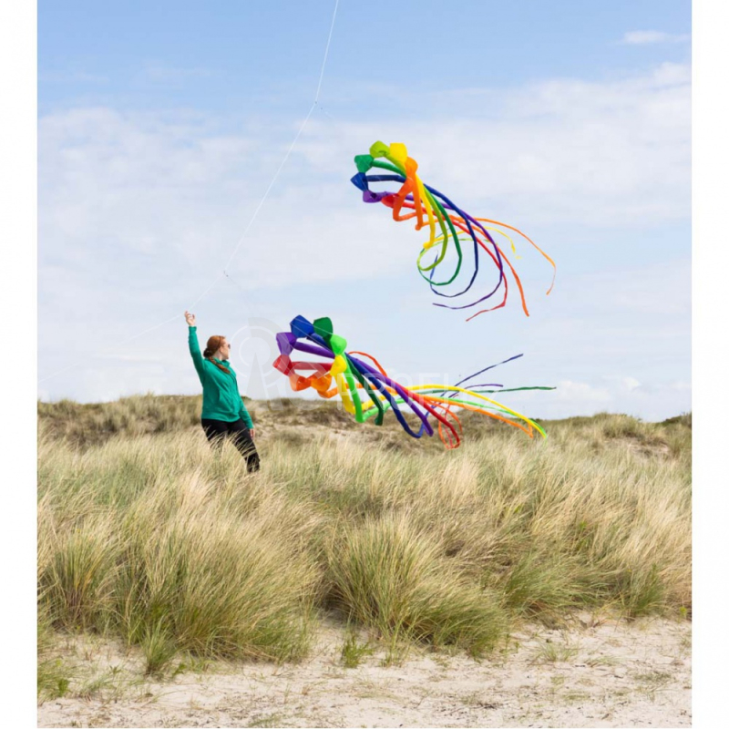 Létající drak Soft Swirl Rainbow 300 - Dragon Tail