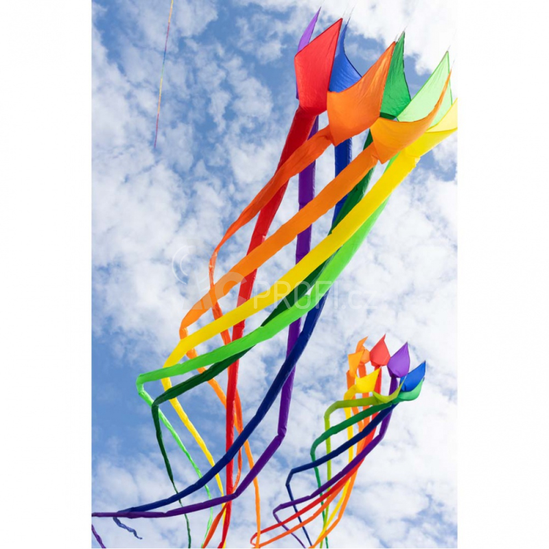 Létající drak Soft Swirl Rainbow 300 - Dragon Tail