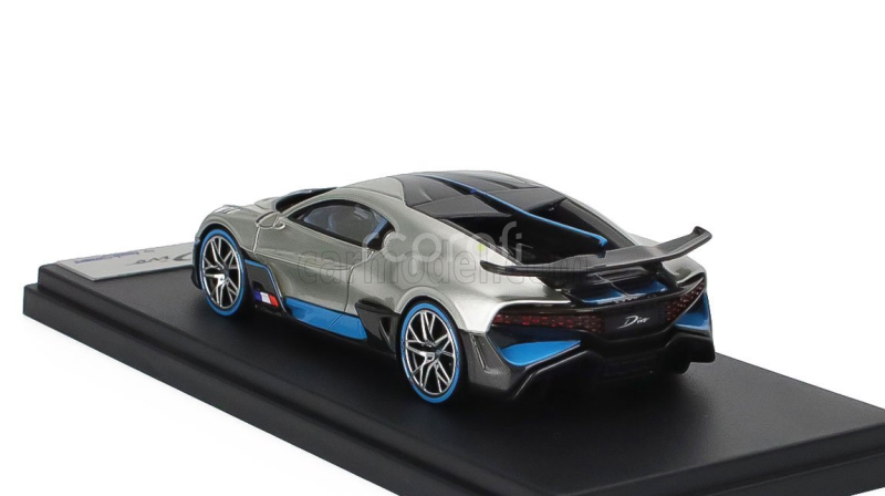 Looksmart Bugatti Divo 2018 1:43 Argent Lesklý - Stříbrný Karbon