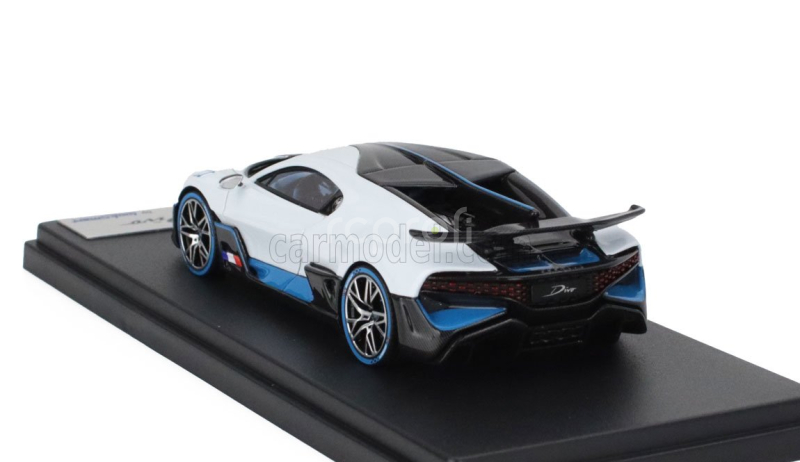 Looksmart Bugatti Divo 2018 1:43 Křemenná Bílá Lesklá