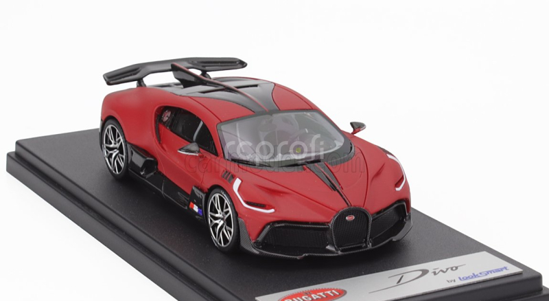 Looksmart Bugatti Divo 2020 1:43 Italská Matná Červená Černá
