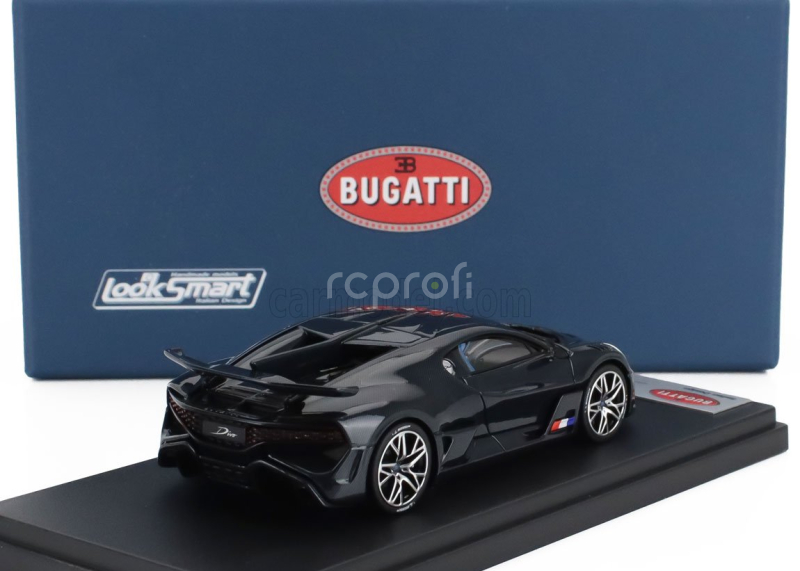 Looksmart Bugatti Divo 2020 1:43 Modrý Karbonový Lesklý