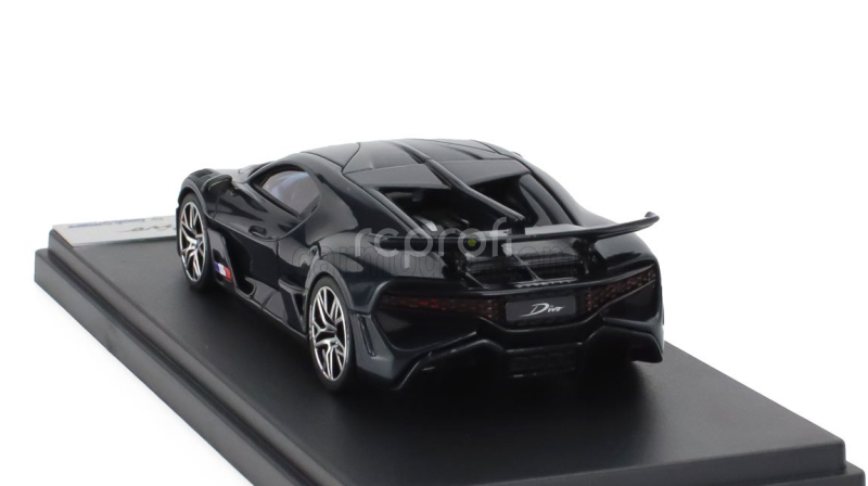 Looksmart Bugatti Divo 2020 1:43 Modrý Karbonový Lesklý