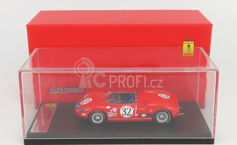 Looksmart Ferrari 275p Spider N 32 12h Sebring 1965 E.hugus - T.o'brien - C.hayes - P.richards 1:43 Red