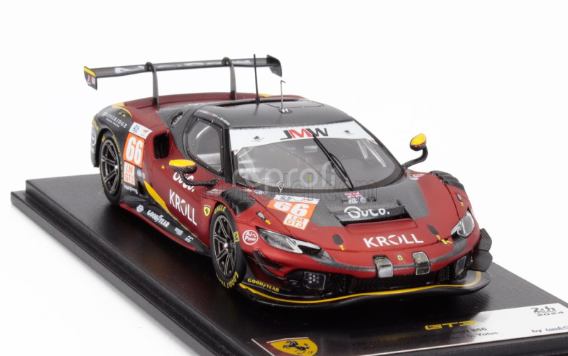 Looksmart Ferrari 296 Gt3 3.0l Turbo V6 Team Jmw Motorsport N 66 24h Le Mans 2024 Giacomo Petrobelli - Larry Ten Voorde - Salih Yoluc 1:43 Červená Černá