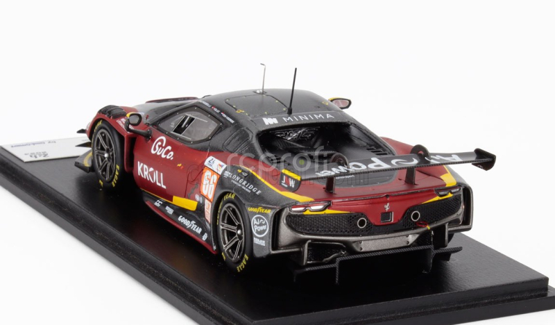 Looksmart Ferrari 296 Gt3 3.0l Turbo V6 Team Jmw Motorsport N 66 24h Le Mans 2024 Giacomo Petrobelli - Larry Ten Voorde - Salih Yoluc 1:43 Červená Černá
