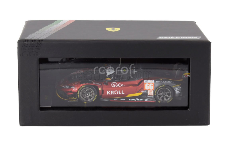 Looksmart Ferrari 296 Gt3 3.0l Turbo V6 Team Jmw Motorsport N 66 24h Le Mans 2024 Giacomo Petrobelli - Larry Ten Voorde - Salih Yoluc 1:43 Červená Černá