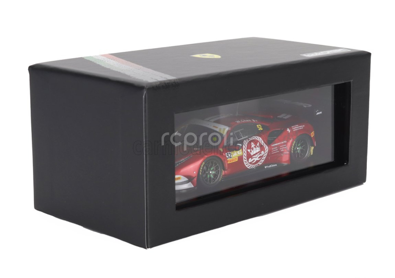 Looksmart Ferrari 296 Gt3 3.0l Twin Turbo V6 Team Harmony Racing N 52 Fia Gt World Cup Macau 2023 Weian Chen 1:43 Červená Met Bílá