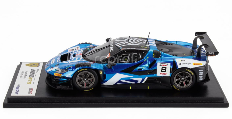 Looksmart Ferrari 296 Gt3  3.9l Turbo V8 Team Kessel Racing N 8 24h Spa 2024 Nicolo Rosi – Nicolo Schiro – David Fumanelli – Daniele Di Amato 1:43 Blue