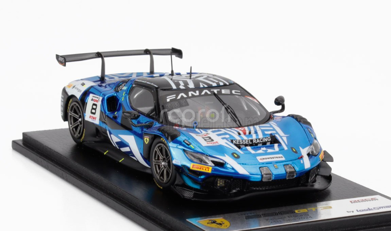 Looksmart Ferrari 296 Gt3  3.9l Turbo V8 Team Kessel Racing N 8 24h Spa 2024 Nicolo Rosi – Nicolo Schiro – David Fumanelli – Daniele Di Amato 1:43 Blue