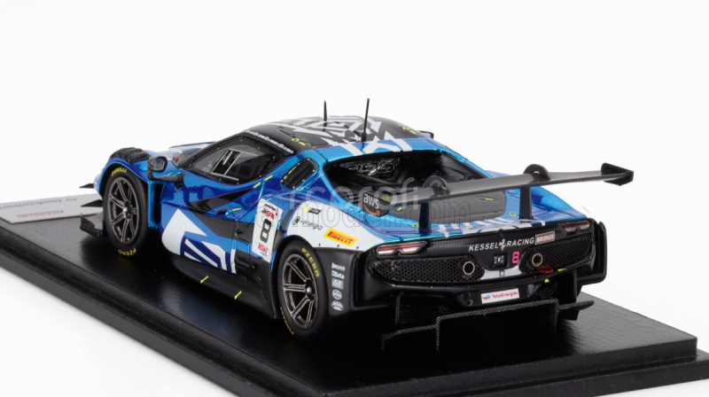 Looksmart Ferrari 296 Gt3  3.9l Turbo V8 Team Kessel Racing N 8 24h Spa 2024 Nicolo Rosi – Nicolo Schiro – David Fumanelli – Daniele Di Amato 1:43 Blue