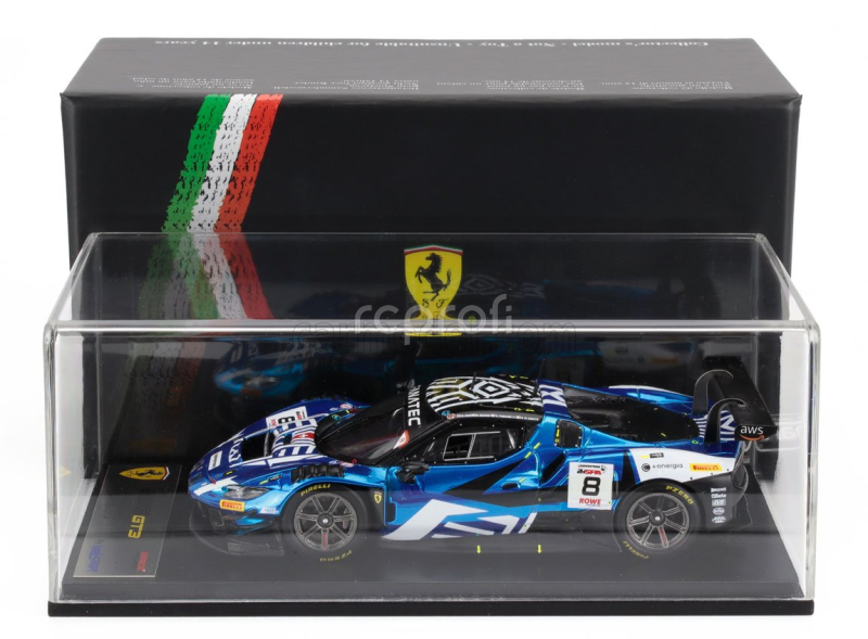 Looksmart Ferrari 296 Gt3  3.9l Turbo V8 Team Kessel Racing N 8 24h Spa 2024 Nicolo Rosi – Nicolo Schiro – David Fumanelli – Daniele Di Amato 1:43 Blue