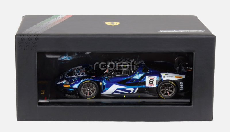 Looksmart Ferrari 296 Gt3  3.9l Turbo V8 Team Kessel Racing N 8 24h Spa 2024 Nicolo Rosi – Nicolo Schiro – David Fumanelli – Daniele Di Amato 1:43 Blue