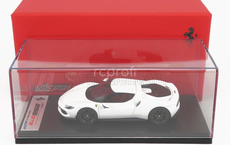 Looksmart Ferrari 296 Gtb Hybrid 830hp V6 2021 1:43 Bianco Cervino Bílá