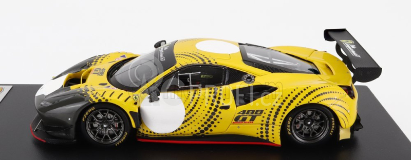 Looksmart Ferrari 488 Gt Modificata Club Competizioni Gt 2020 1:43, žlutá