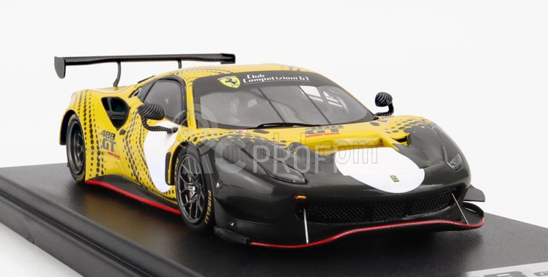 Looksmart Ferrari 488 Gt Modificata Club Competizioni Gt 2020 1:43, žlutá