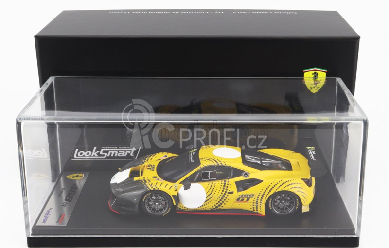 Looksmart Ferrari 488 Gt Modificata Club Competizioni Gt 2020 1:43, žlutá
