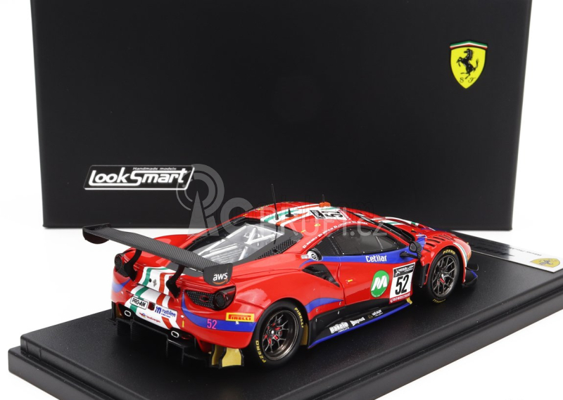 Looksmart Ferrari 488 Gt3 Evo 3.9l Turbo V8 Team Af Corse N 52 1:43, červená