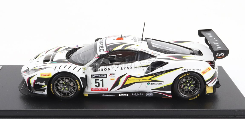 Looksmart Ferrari 488 Gt3 Evo 3.9l Turbo V8 Team Iron Lynx N 51 1:43, bílá